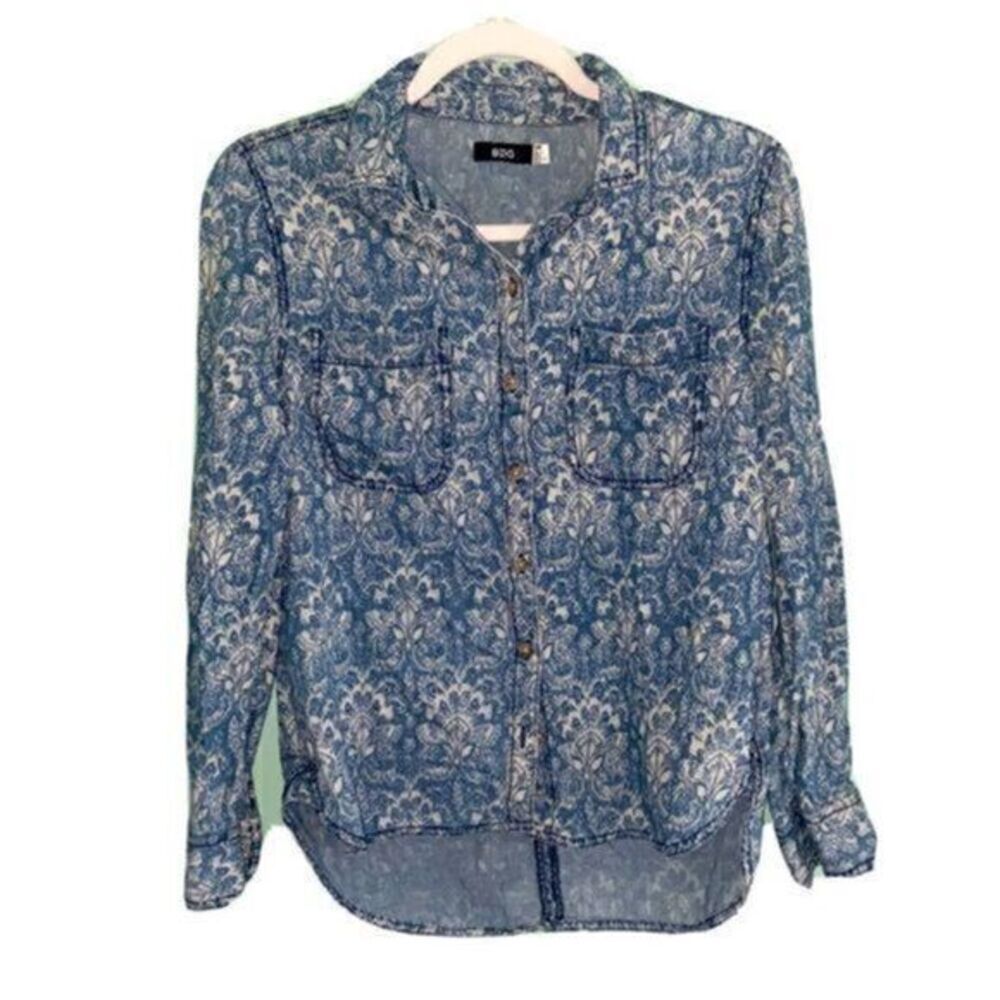 ✨BDG. paisley button down shirt || size medium